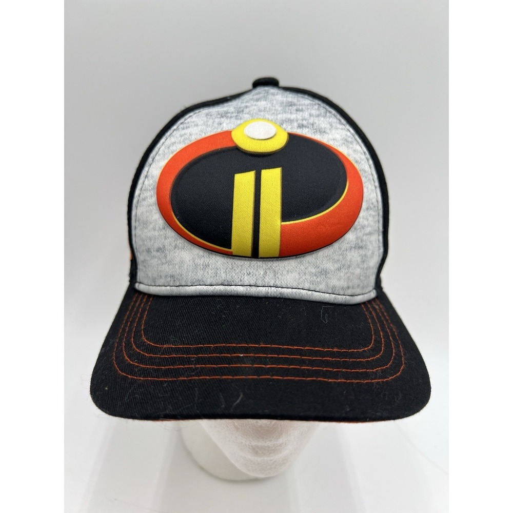 Disney Pixar Incredibles 2 Snapback Hat Cap Boys Adjustable Black Gray